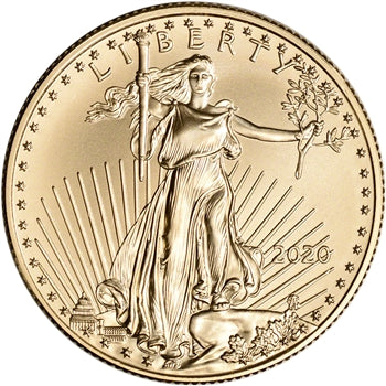 2020 American Gold Eagle (1/4 oz) $10 - BU