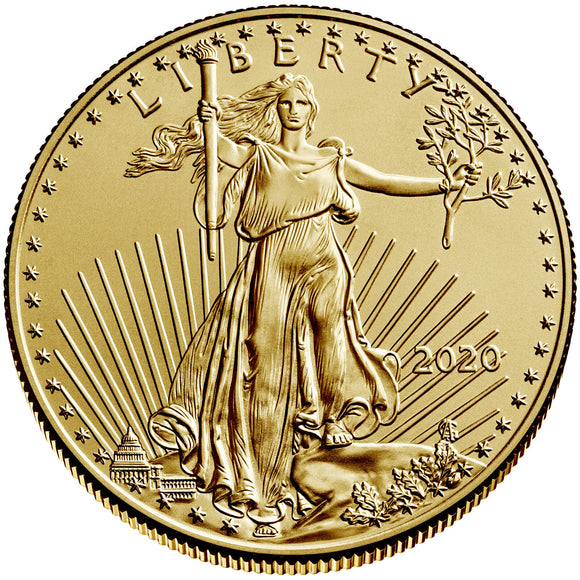 2020 American Gold Eagle (1/10 oz) $5 - BU