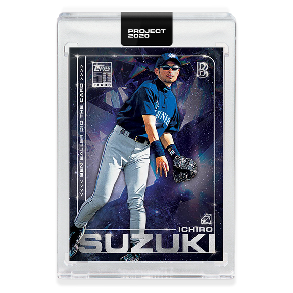 Topps PROJECT 2020 Card #1 - 2001 Ichiro by Ben Baller - Print Run: 1,334