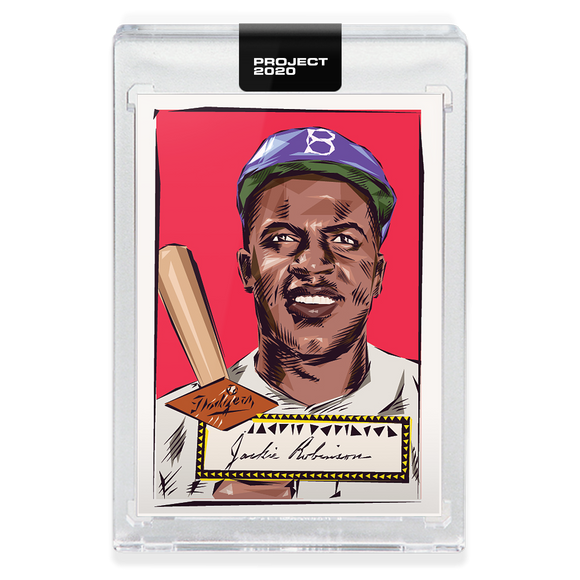 Topps PROJECT 2020 Card #3 - 1952 Jackie Robinson by Naturel - Print Run: 1,302
