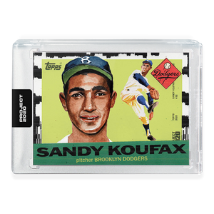 Topps PROJECT 2020 Card #2 - 1955 Sandy Koufax by Jacob Rochester - Print Run: 1,135