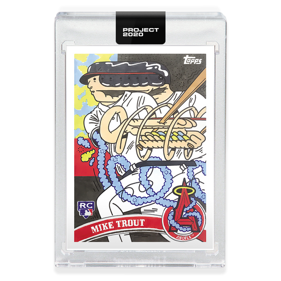 Topps PROJECT 2020 Card #4 - 2011 Mike Trout by Ermsy - Print Run: 2,911